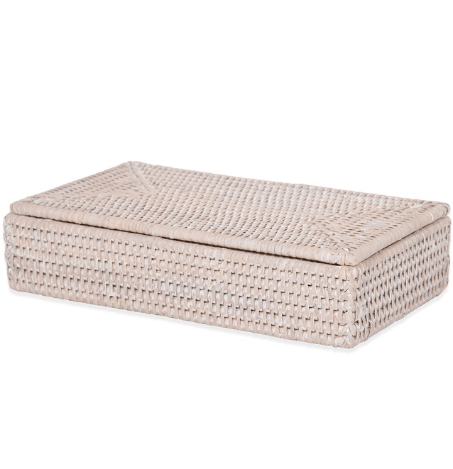 BASKET BMD multifunktsionaalne rotangist karp kaanega, 300x160xh-60mm- hele rotang, tume rotang. Hind 63,80 € (km-ga)